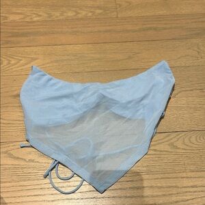 Princess Polly Light Blue Ruched Bandeau Bikini Bottom